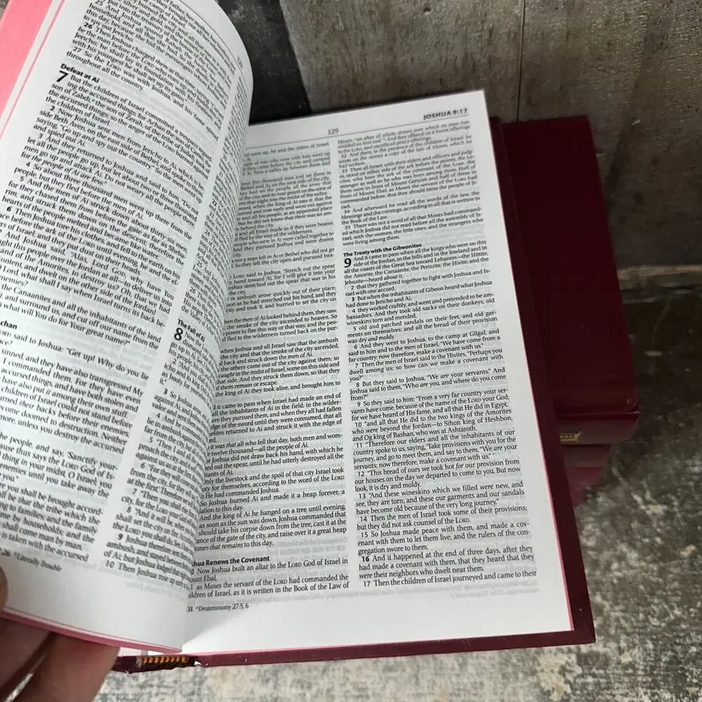 Thomas Nelson NKJV Bible 1982 Red Letter‎ Burgundy Cover Lot of 5